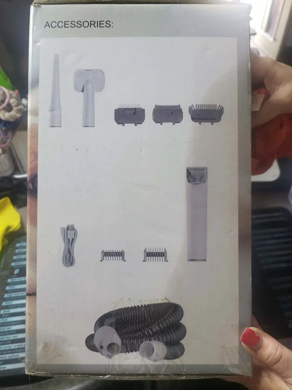 Crazydeer B1 Pet Grooming Vacuum Kit & Professional Hair Clipper System 2.0L